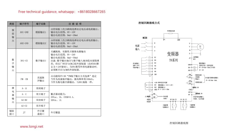 T8 inverter control circuit wiring diagram