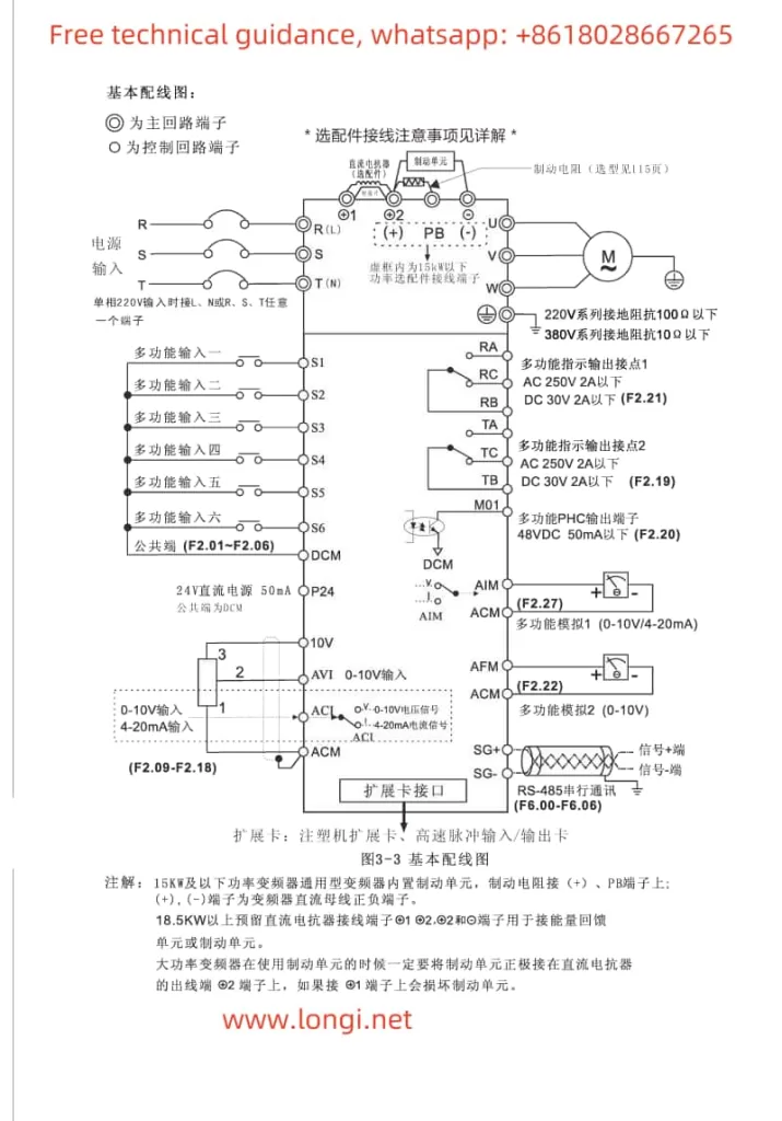 Fuling inverter BD330 wiring diagram