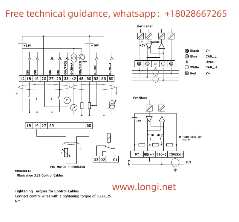 VLT2800 Control Circuit Wiring Diagram