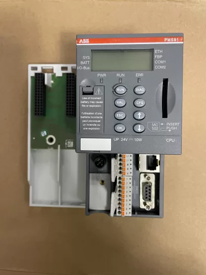 ABB PLC Module 1SAP150100R0271 (PM591-ETH) with Base - Nearly New - Image 2