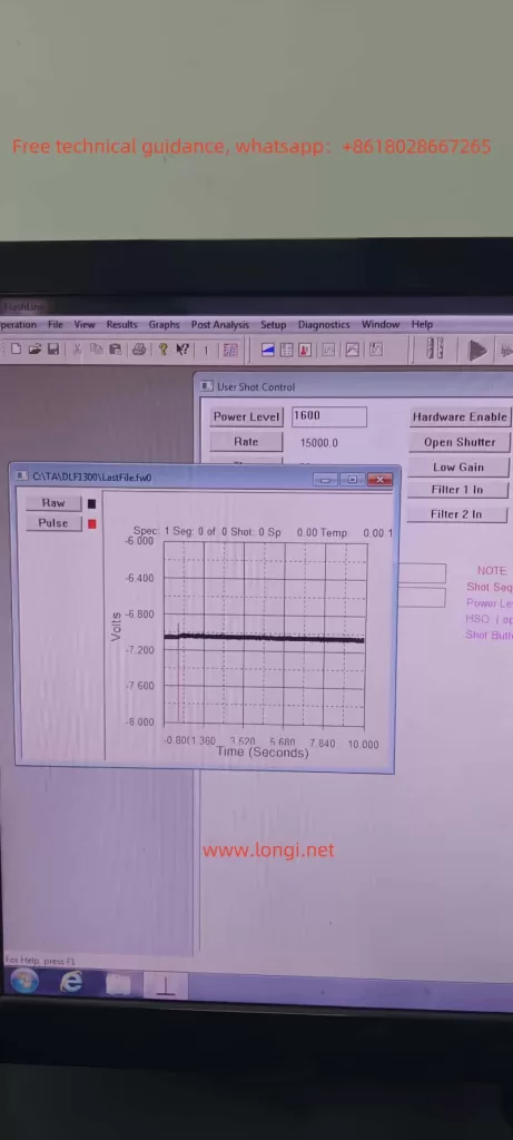 Fault waveform of TA pulse laser thermal conductivity meter DLF-1