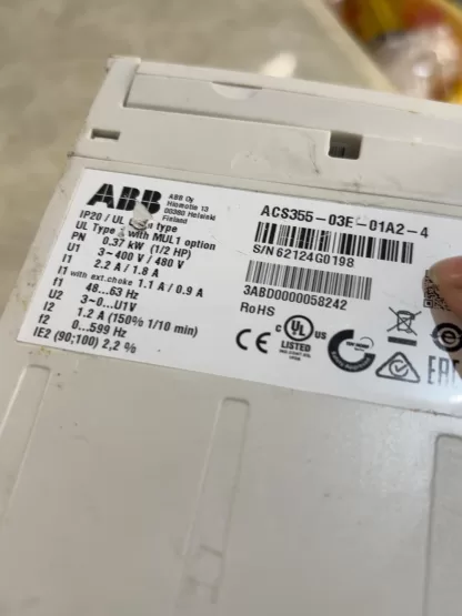 ACS355-03E-01A2-4 0.37KW ABB Frequency Converter, Original Demolished, Quality Assured