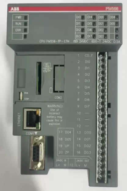 PM556-TP-ETH ABB PLC Main Module, Stock Item, Excellent Condition, No Packaging - Image 2