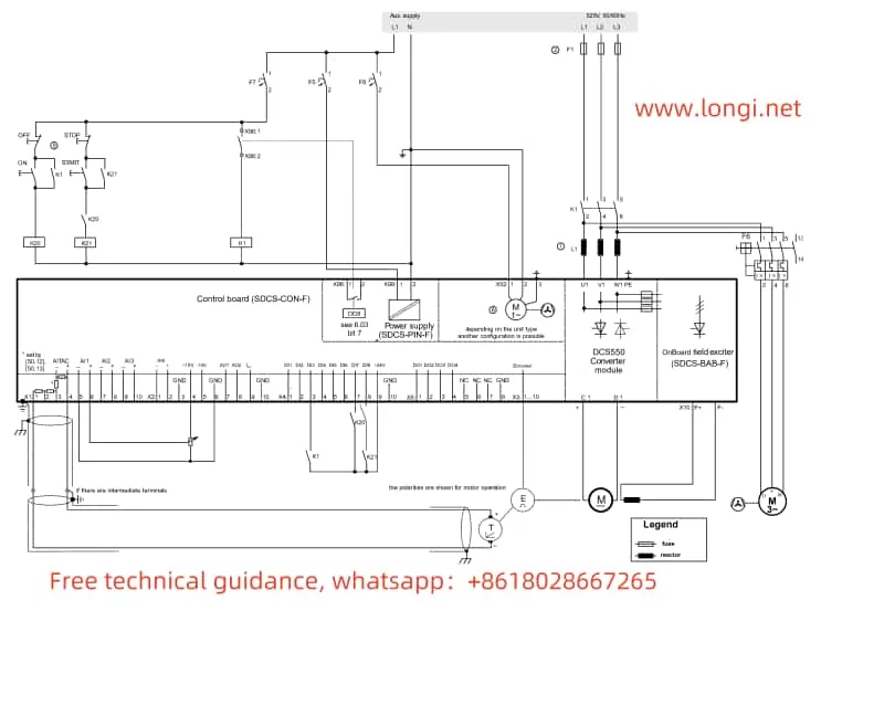 DCS550 labeled wiring diagram