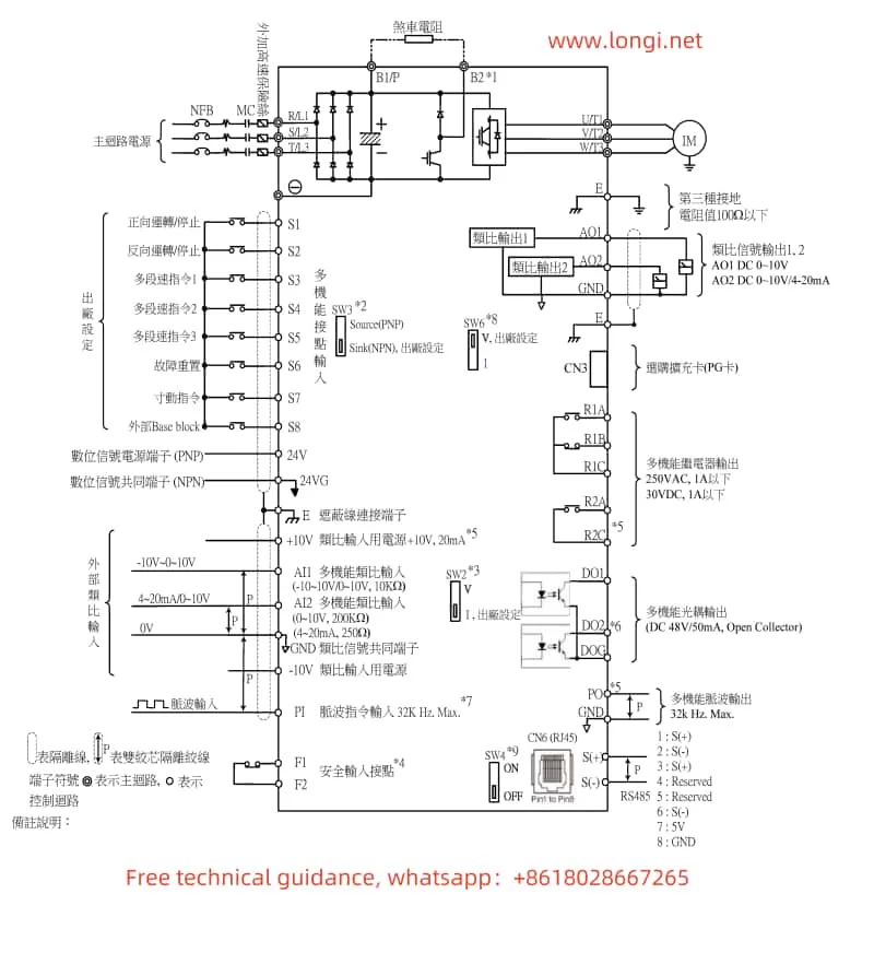 A510S standard wiring diagram