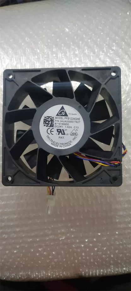 Delta PFB1224GHE 3AUA0000077627 DC24V 1.62A 4-Wire Inverter Fan for ABB ACS880 - Image 2