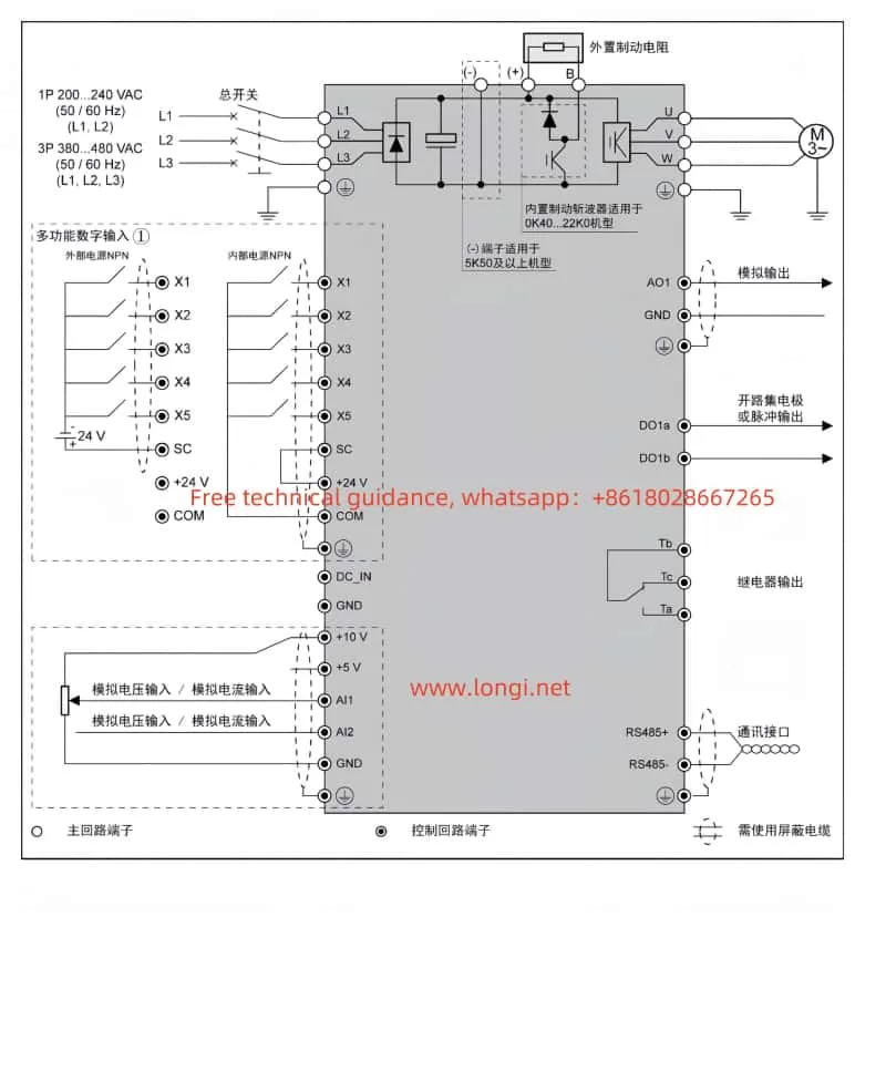 VFC3610_VFC5610 Standard Wiring Diagram