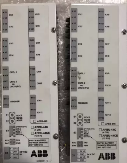 Refurbished APBU-44 ABB Fiber Optic Distribution Unit (APBU-44CE) for Wind Power Applications, Compatible with ACS800 Multi-Drive Inverter - Image 2