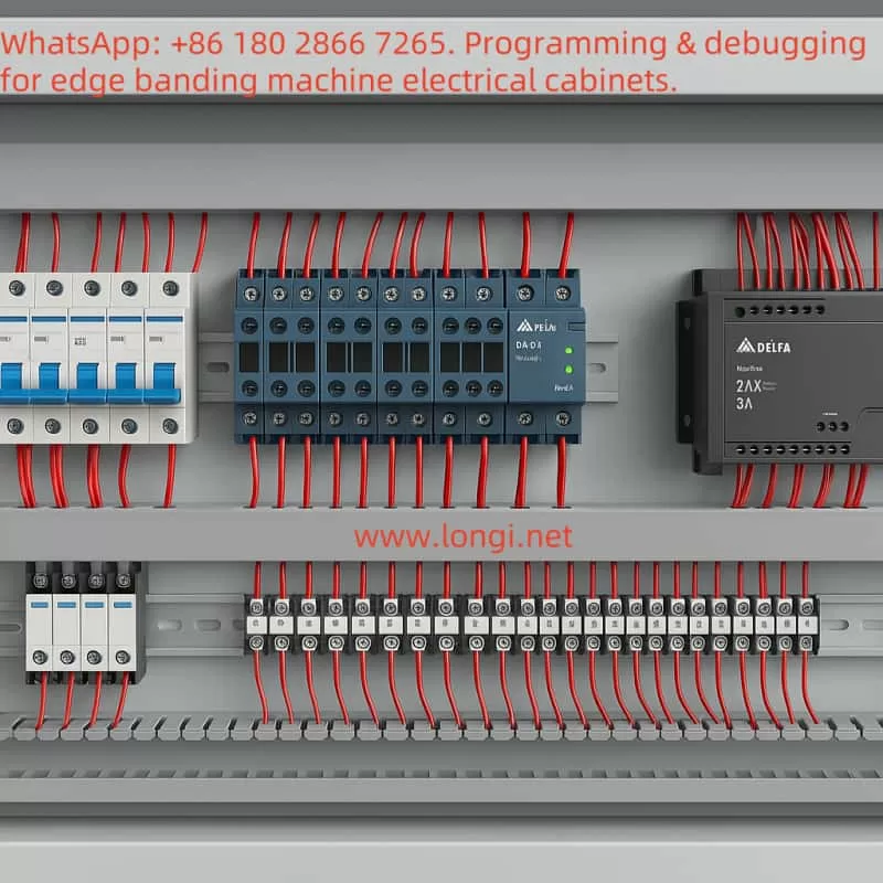 Edge banding machine control cabinet